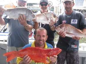 group shot snapper to 4kg morwong and trout to 5kg murphys