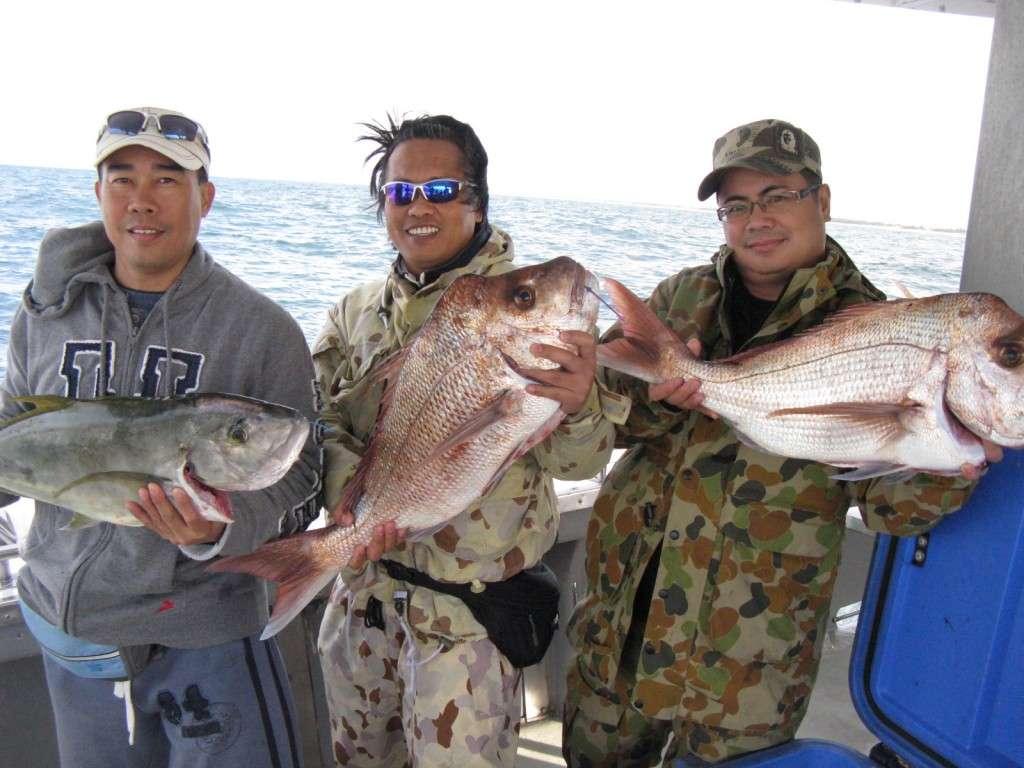 snapper to 6kg and trevally to 3