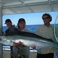 Happy Captain and fisherman