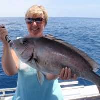 clear day on water fishing