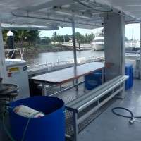 interior of the Top Catcher Charters boat